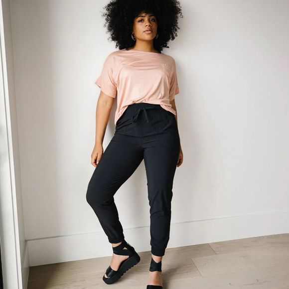 Albion Pants - Albion destination jogger medium petite heathered charcoal
